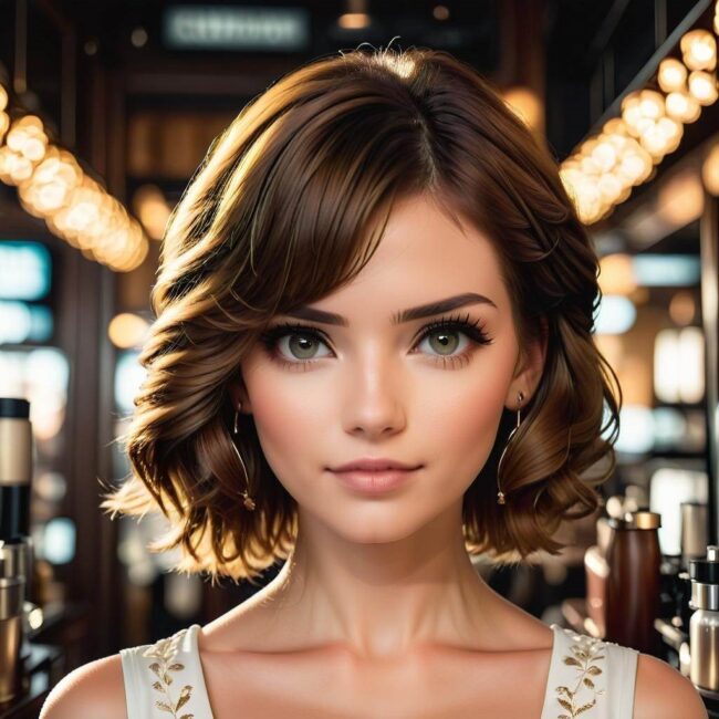 Asymetryczne fryzury a wysmuklenie twarzy