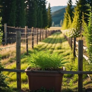 Bezkonfliktowe sadzenie tuji w sąsiedztwie płotu