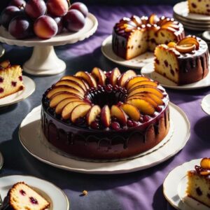 Beztłuszczowe ciasto z owocami