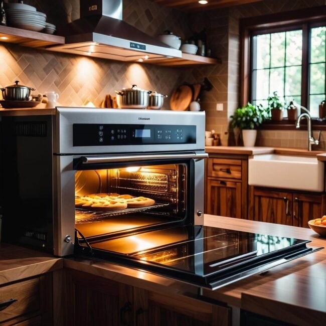 Blat kuchenny z wbudowanym piekarnikiem