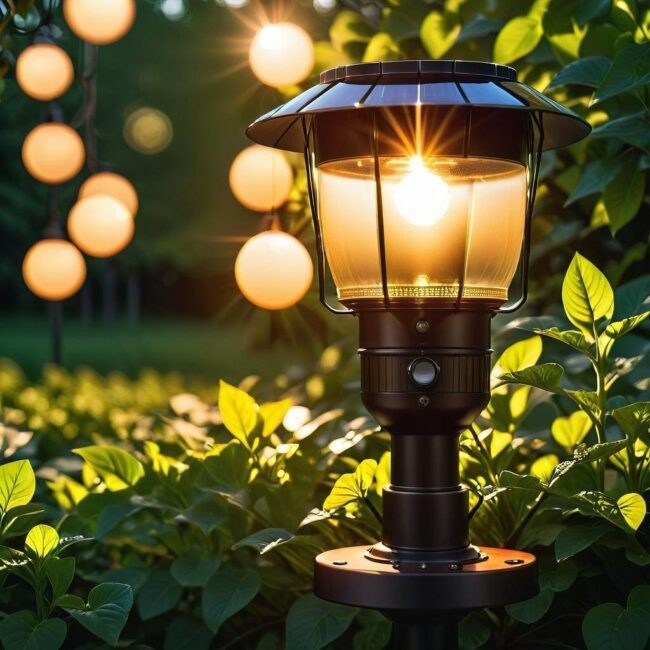 Brak reakcji na światło słoneczne w lampie solarny