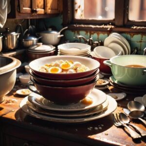 Brudne naczynia sen psychologia