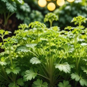 Czy choroby mogą powodować żółknięcie liści pietruszki