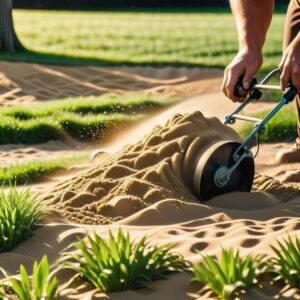 Czy można użyć piasku plażowego do piaskowania trawnika