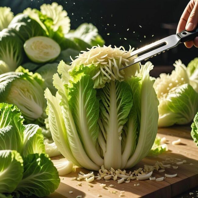 Czy warto płukać kawałki kapusty pekińskiej po pokrojeniu