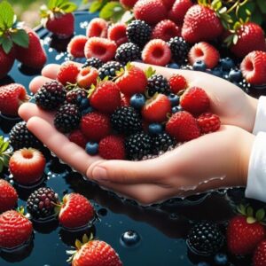 Czy wystarczy płukać jagody wodą