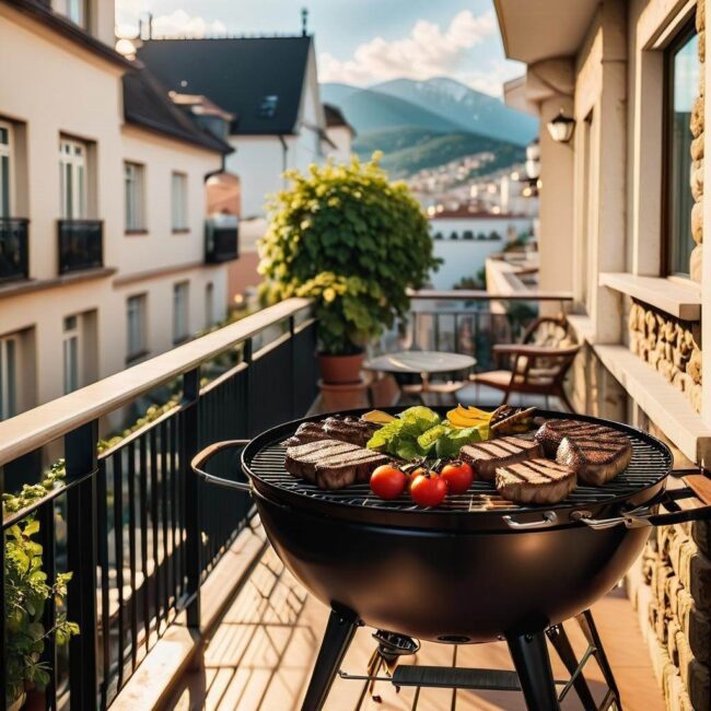 Grillowanie na balkonie a sąsiedzi