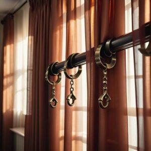 Jak zamocować haczyki do zasłon na suficie