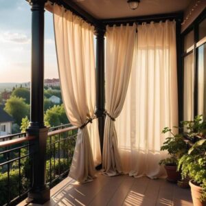 Jak zamocować zasłony na drewnianej konstrukcji tarasu