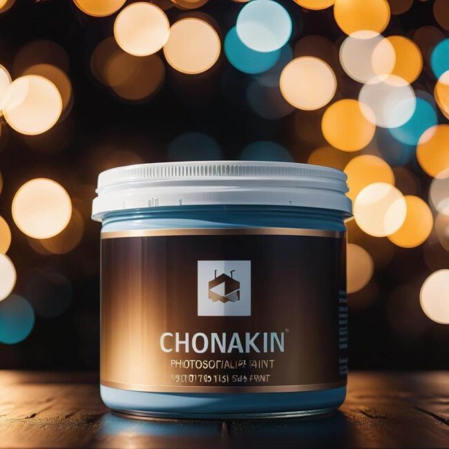 Kolorowe farby chłonące światło