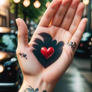 Mały tatuaż serca koszt