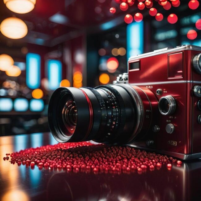 Mieszanka kolorów malarskich na czerwony