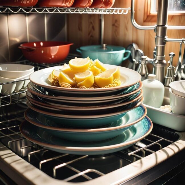Odświeżanie naczyń z zmywarki