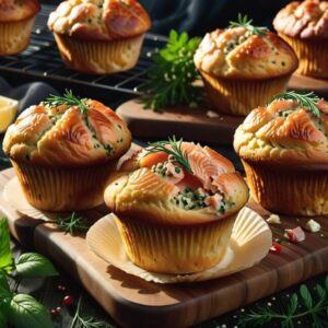 Przysmak z łososiem do kawki