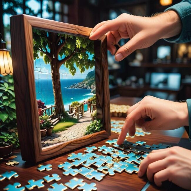 Puzzle jako dekoracja ściany