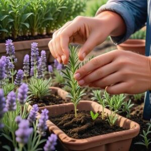 Sadzonki lawendy z nasion