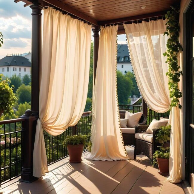 Zasłony na tarasie krok po kroku