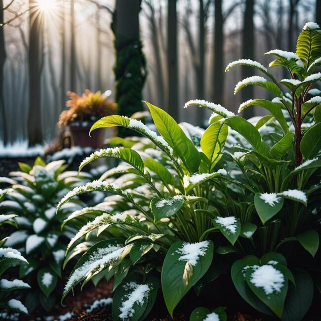 Zimowe osłony roślin